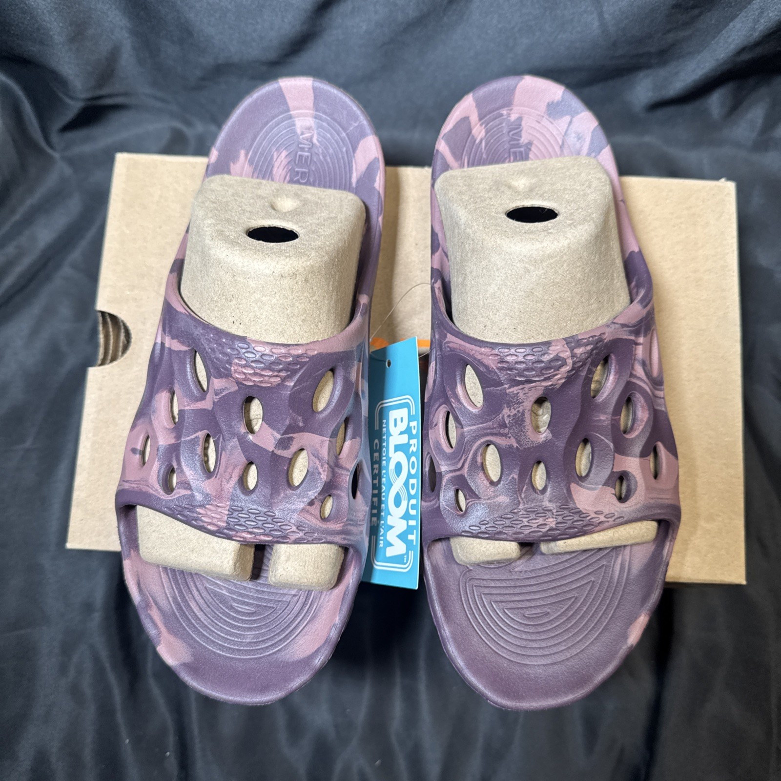 Size 8 Womens Merrell Burgundy Hydro Slide Sandals