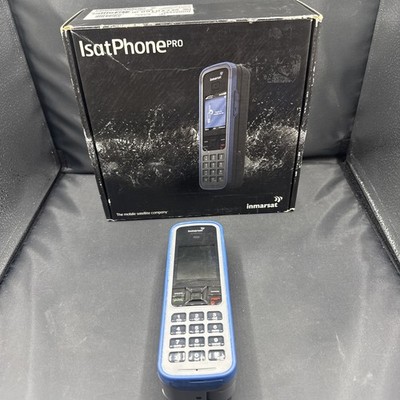 Inmarsat IsatPhone Pro Satellite Phone Blue Bar Style with Accessories