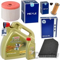 Meyle Inspektionspaket+Castrol Prof.Ll FüR Audi A6 C7 A7 4G A8 4H 1.8+2.0 Tfsi