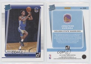 2021-22 Panini Donruss Rated Silver Press Proof Jonathan Kuminga #240 Rookie RC