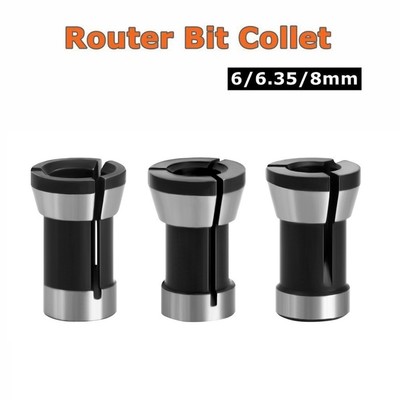 6/ 6.35/ 8mm Shank Router Bit Extension Collet Chuck Rod Trim Molding Machine