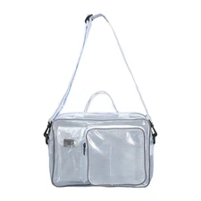 Transparent Crossbody Bag for Cleanroom Engineers Easy Access to Computer Tools