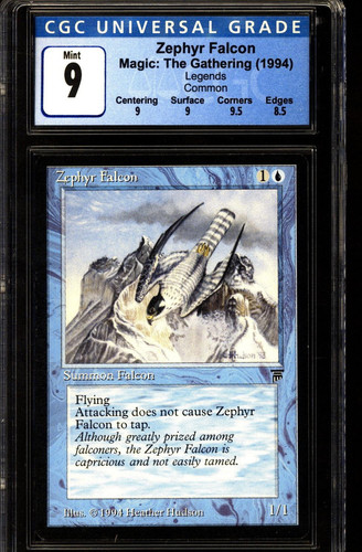 Magic MTG Legends Zephyr Falcon CGC 9 NEAR MINT NM - Picture 1 of 1