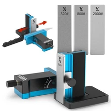 Upgraded Rolling Knife Sharpener Kit – Adjustable 10 – 40°, Compact & Portable