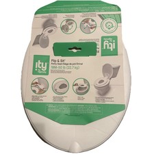 Ity by Flip Sit Potty Seat White Easy to Set up Remove Potty Training