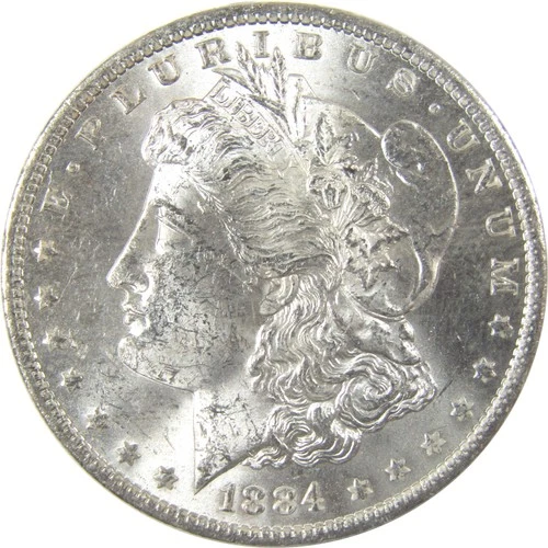 1884 O Morgan Silver Dollar Uncirculated Mint State $1 Coin SKU:I23895