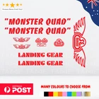 SE Racing Monster Quad decal Sticker Vinyl kit with Landing Gear fork, BMX