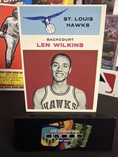 1961-62 Fleer #44 - Lenny Wilkens St. Louis Hawks HOF RC / NICE CARD
