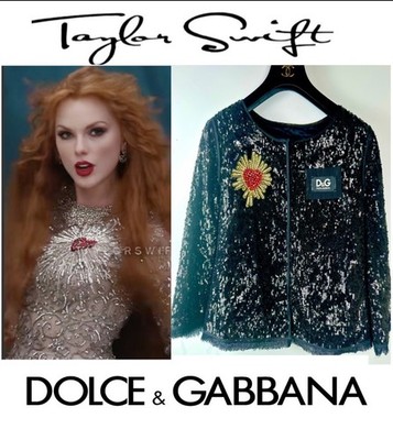 Dolce & Gabbana Black Taylor Sequin Sacred Heart Jacket 38 40 2 4 Coat D&G S M