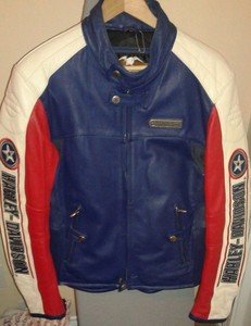 Harley Davidson Blue Leather Jacket Images