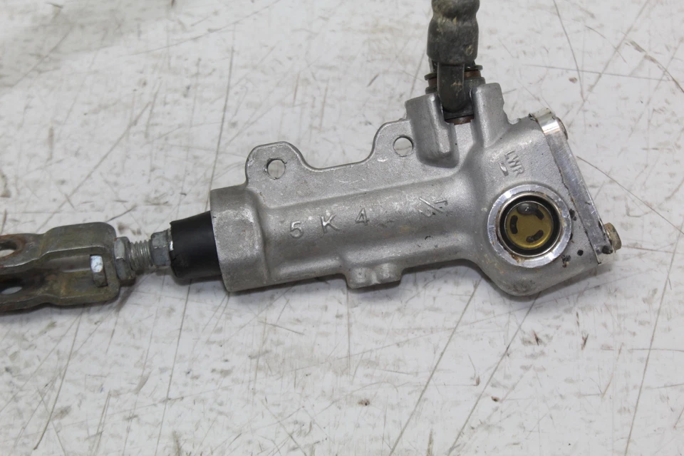 2005 KAWASAKI KX125 REAR BACK BRAKE MASTER CYLINDER W CALIPER  - Image 2 of 4