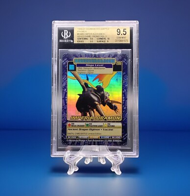 Imperialdramon DW-03 Holo Digimon Digi-battle Promo Card Digimon World  BGS