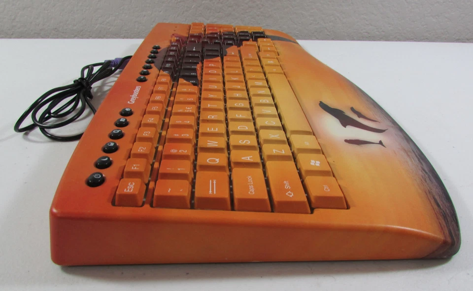 NEW Greybusters PS/2 Multimedia PC Keyboard Dolphin Design Microsoft Windows - Image 4 of 4