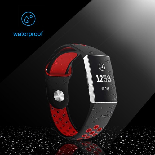 For Fitbit Charge 3 3 SE Charge 4 Bands Sports Silicone Replacement Women Men - Picture 3 of 25