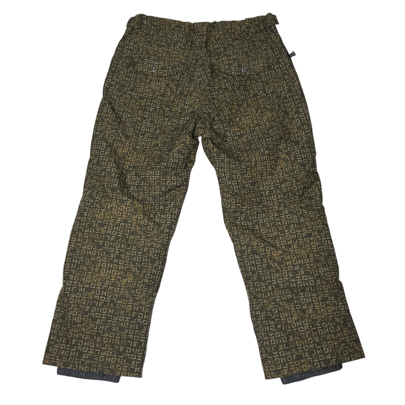 Salomon Pantaloni da Sci Snowboard Baggy Verde Stile Matrix Uomo XL