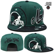 New York Football Helmet leader Thunder City NY Embroidery Snapback Hat Cap