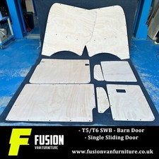 VW Transporter T6 Ply Lining Panel Kit 3.6mm Plywood - 15-19 - SWB Full 1/4