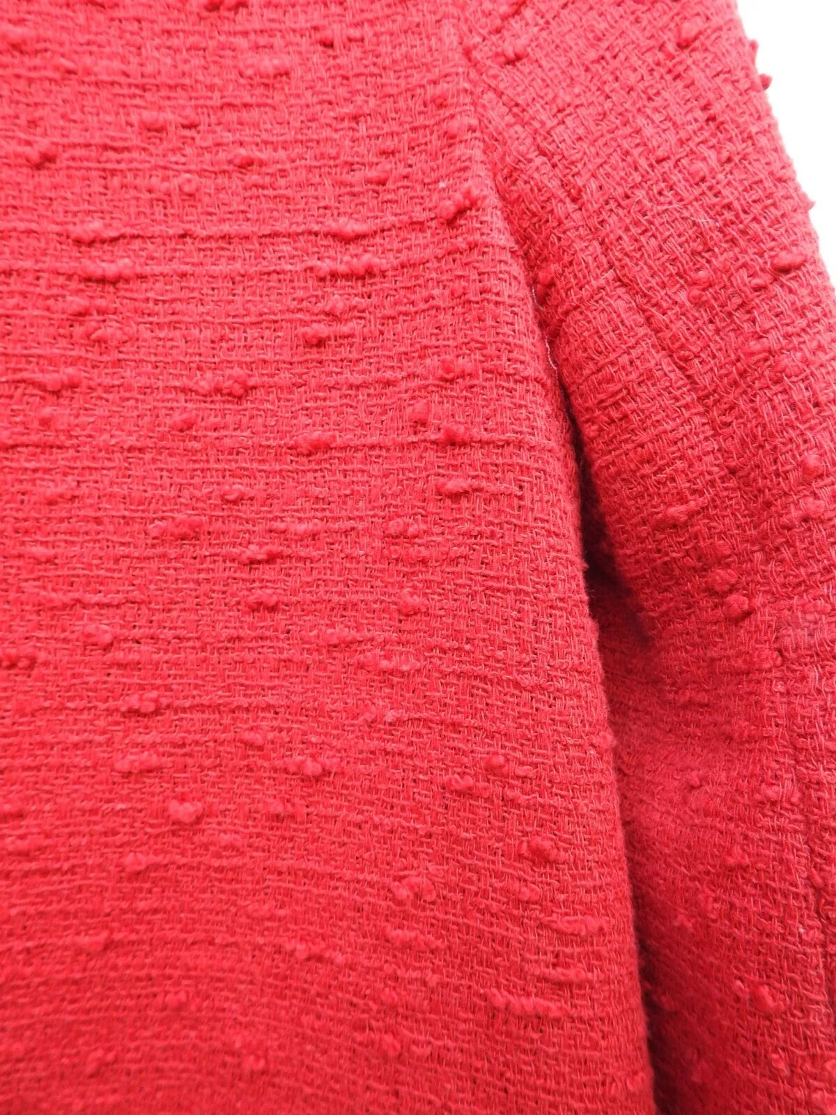 ALTRA Blazer cappotto tweed rosso lungo Zara taglia S ref 7853 658