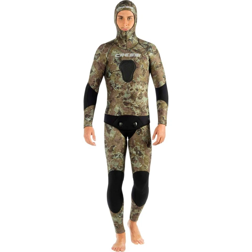 Cressi Tecnica Open Cell 5mm 2-PC Wetsuit for Free Diving or Spearfishing - Men