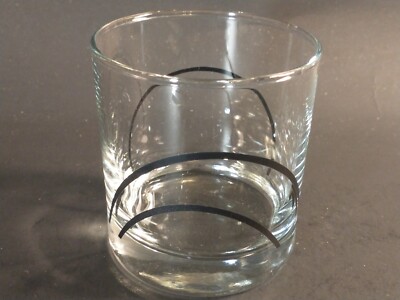 Corelle Coordinates Simple Lines Old Fashioned Glass 3.5'' tall