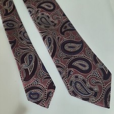 Pronto Uomo Mens Silk Tie Necktie 59x3 Pink Paisley Mint