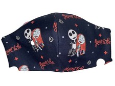 Adult Nightmare Before Xmas Face Mask Wt Filter Pocket/Cotton/Washable/Disney