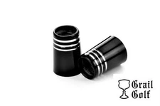 GRAIL GOLF NEW ULTRA-PREM BLACK IRON FERRULES .355 .79" .530OD 3 CHROM RINGS LOT