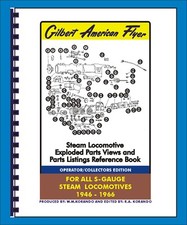 Gilbert American Flyer - Steam Locomotive Exploded Parts Views Reference Book