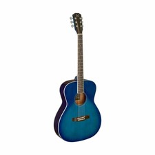 Jn Guitars Thin Body Acoustic Auditorium Guitar - Blueburst - Bes-a Tbb