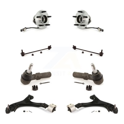 Front Hub Bearing Lower Control Arm Outer Tie Rod Link Kit (8Pc) For Saturn Vue