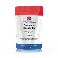 Diosmin + Hesperidin 1000mg Tablets | Circulation & Vein Support VITA PHARMA