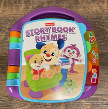 Fisher Price Laugh Learn Storybook Rhymes-Numbers Letters Book Lights Up  Sings