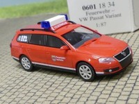 1/87 Wiking Vw Passat Variant Feuerwehr Iserlohn 0601 18