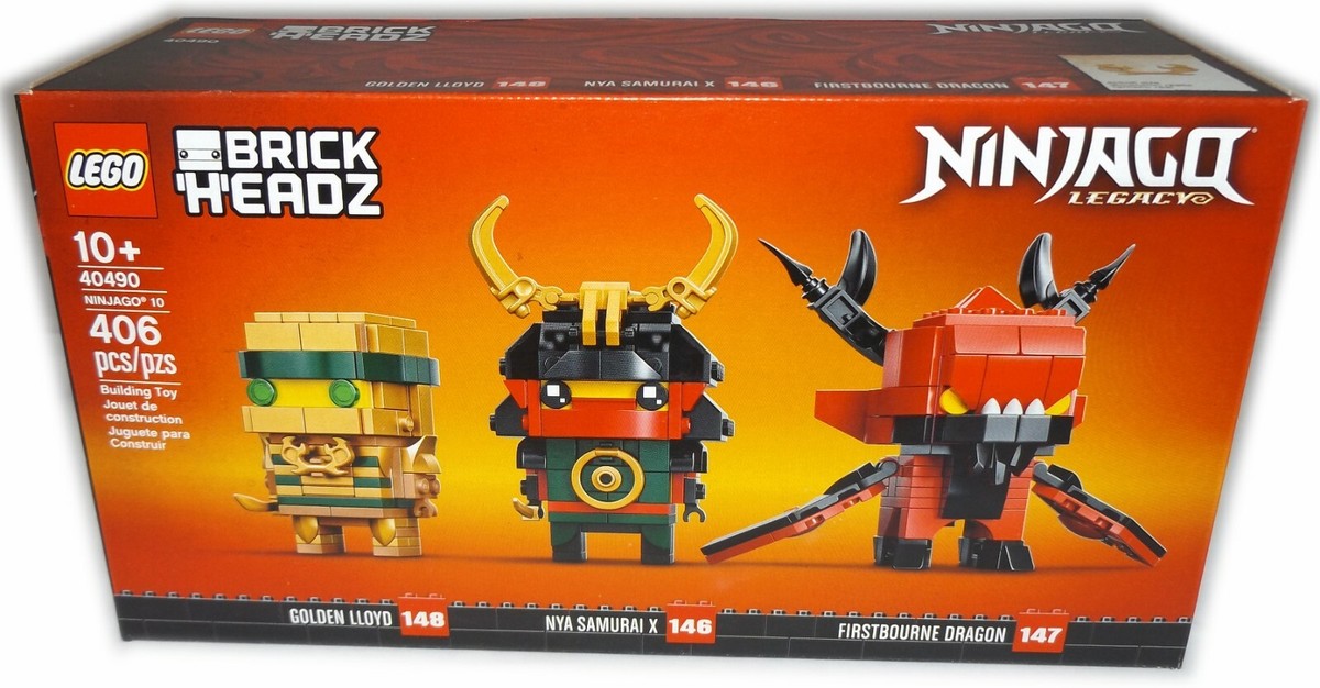 LEGO 40490 BrickHeadz Ninjago 10 Golden Lloyd Nya Samurai X