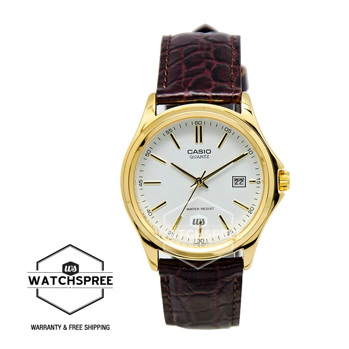 Casio Strap Fashion Men’s Brown Leather Strap Watch MTP1183Q-7A MTP-1183Q-7A - image 2 of 2