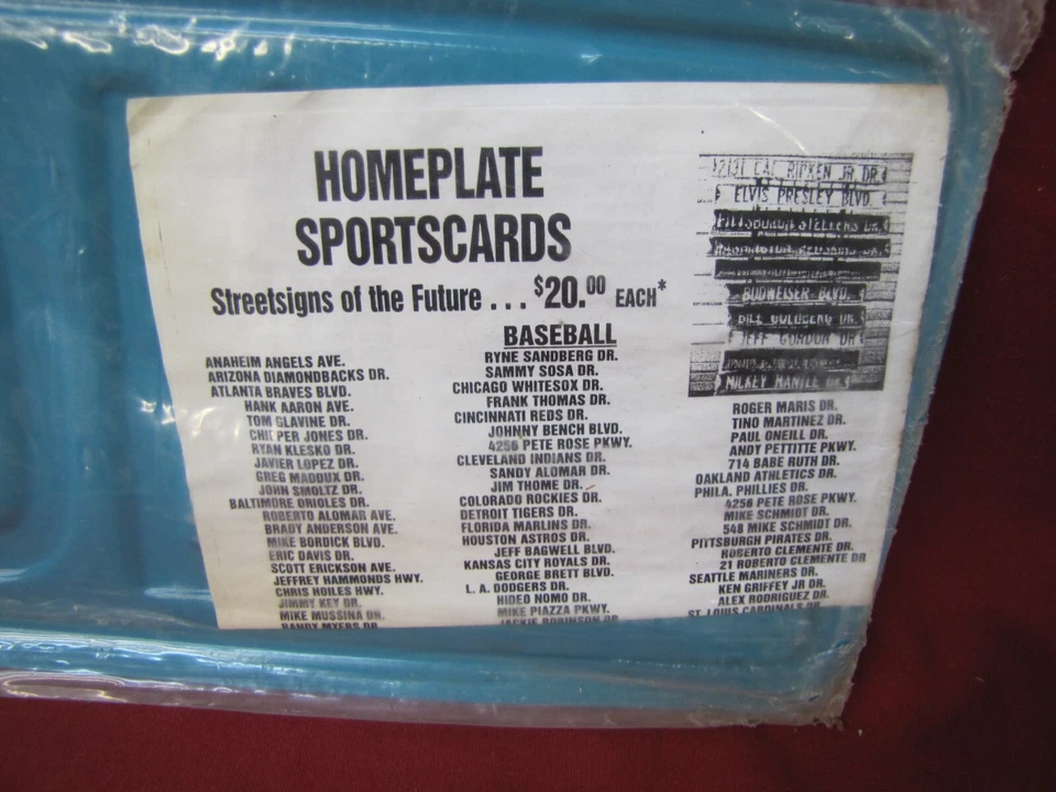 Vintage NOS Alex Rodriguez Seattle Mariners Embossed Metal Street Sign 42" Long! - Image 4 of 4