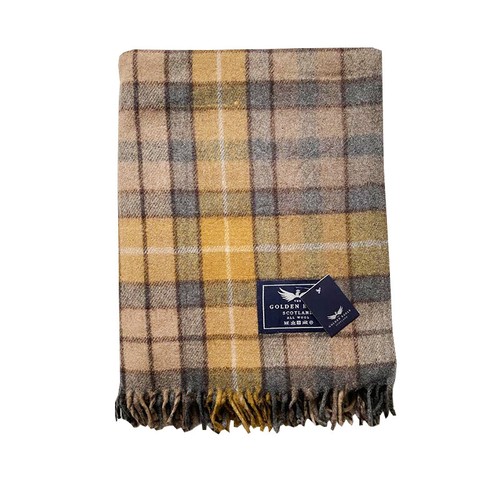 Original Scottish Wool Large Blanket Rug Tweed Tartan Blanket Check Travel Throw - Picture 8 of 70