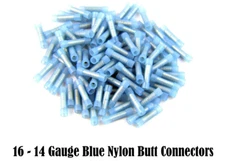 INSTALL BAY BNBC-1 / Blue Nylon Butt Connectors 16-14 Gauge - Package of 1000
