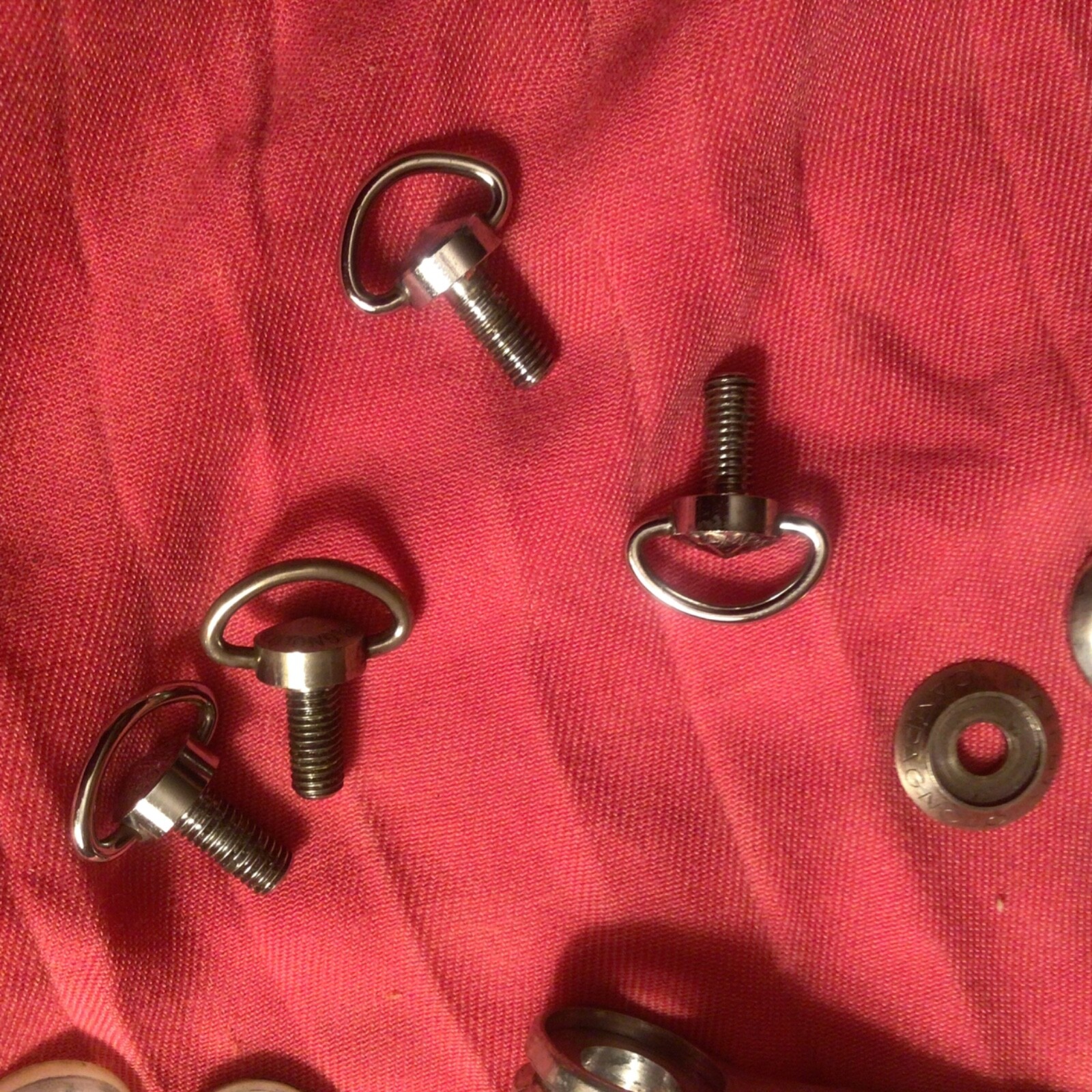 LOT OF VINTAGE CAMPAGNOLO DOWN TUBE SHIFTER PARTS, different vintages
