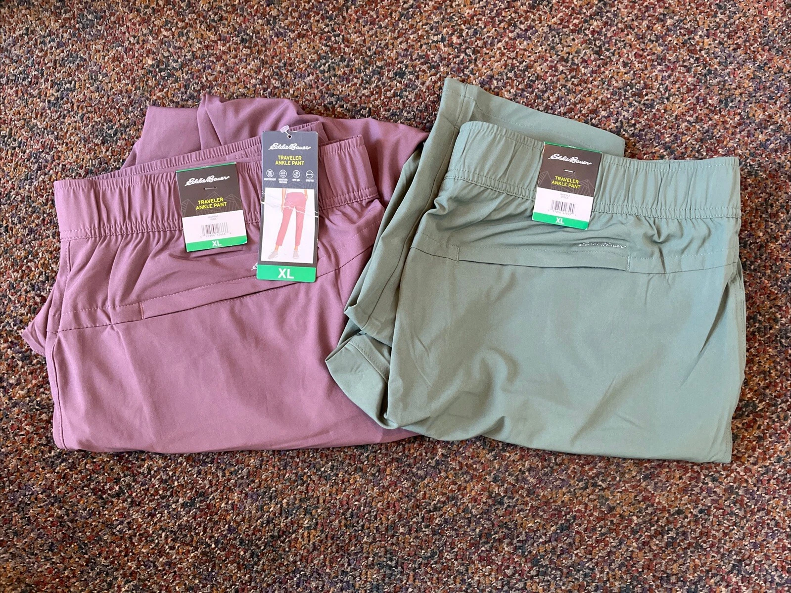 Eddie Bauer Traveler Hiking Ankle Pants,Mauve Berry Pink,XL,XXL & GREEN 1669563
Opens in a new windo