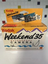 Kodak Weekend 35 Waterproof Clear Plastic Camera 1992 SEALED