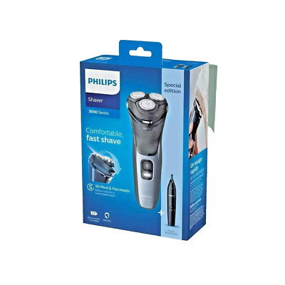 Philips Series 3000 Shaver Elekt. Nass-Trockenrasierer  Nase/Ohrtrimmer