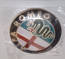 fregio nuovo alfa romeo rotondo cm 8 sovrapponibile al vecchio ant.- post.