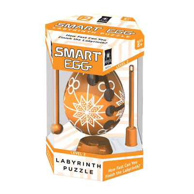 Smart Egg Labyrinth - Easter Orange - Bepuzzled - Maze Puzzle