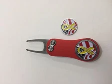 Pitchfix Hybrid 2.0 Switchblade Divot Tool with 2 USA Support Troops