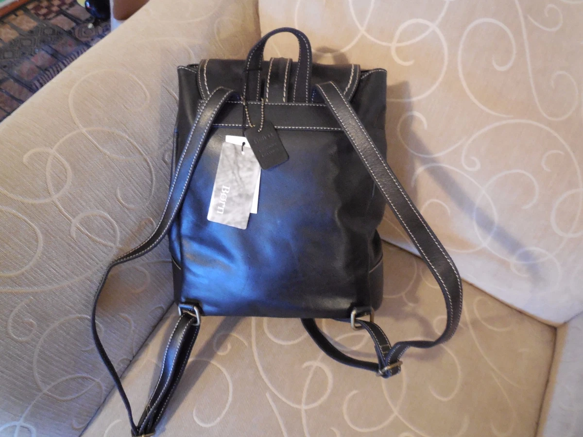 BORN Black Leather Backpack Handbag New with Tags eBay