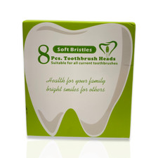 8 Pcs Toothbrush Heads: Soft Bristles Suitable For All Current Toothbrushes NEW