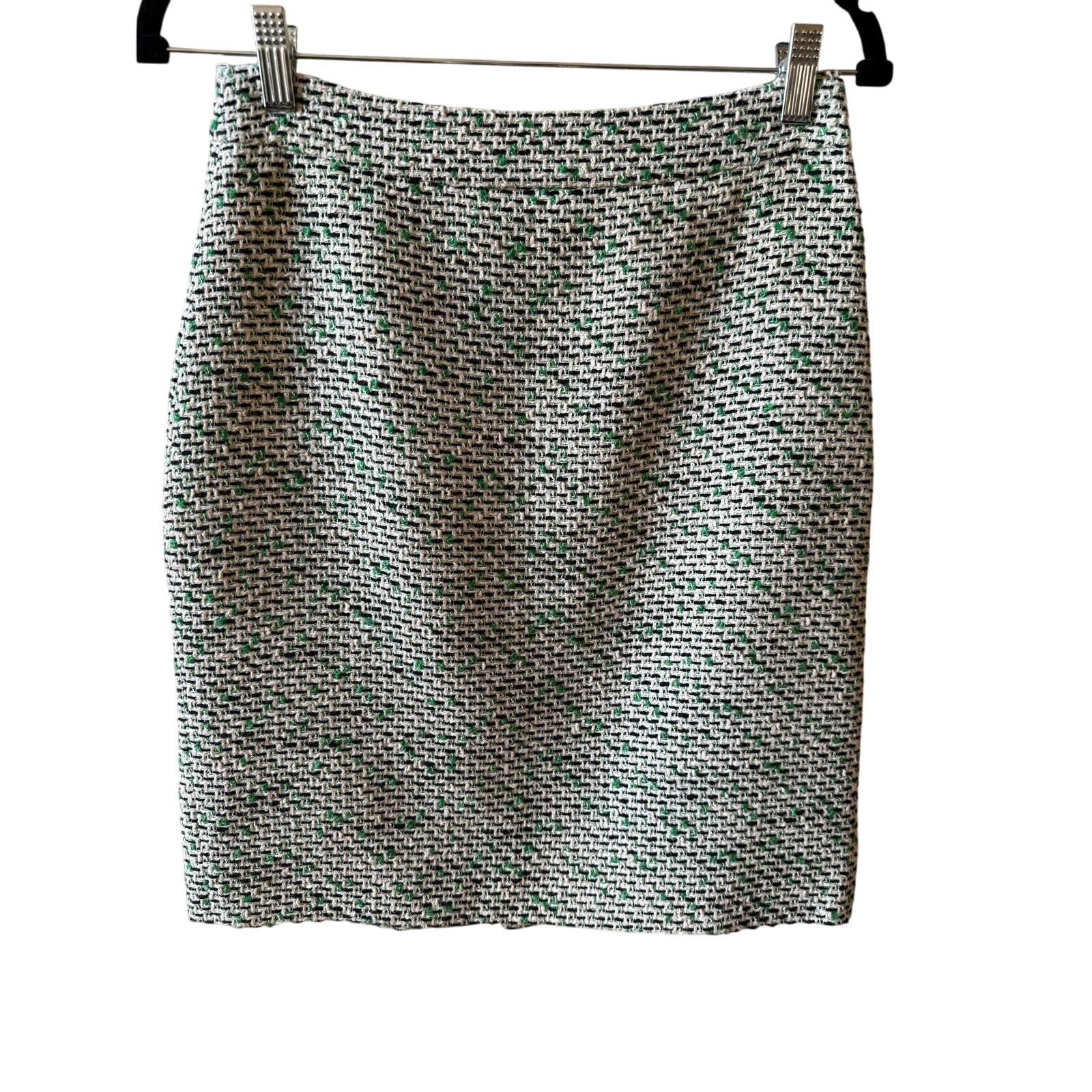 Kate Spade Women's Size 2 Green Black Tween Skirt EUC Lined