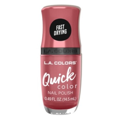 L.A. COLOR QUICK COLOR NAIL POLISH 0.49 fl oz BOTTLE, CHOOSE YOUR COLOR.