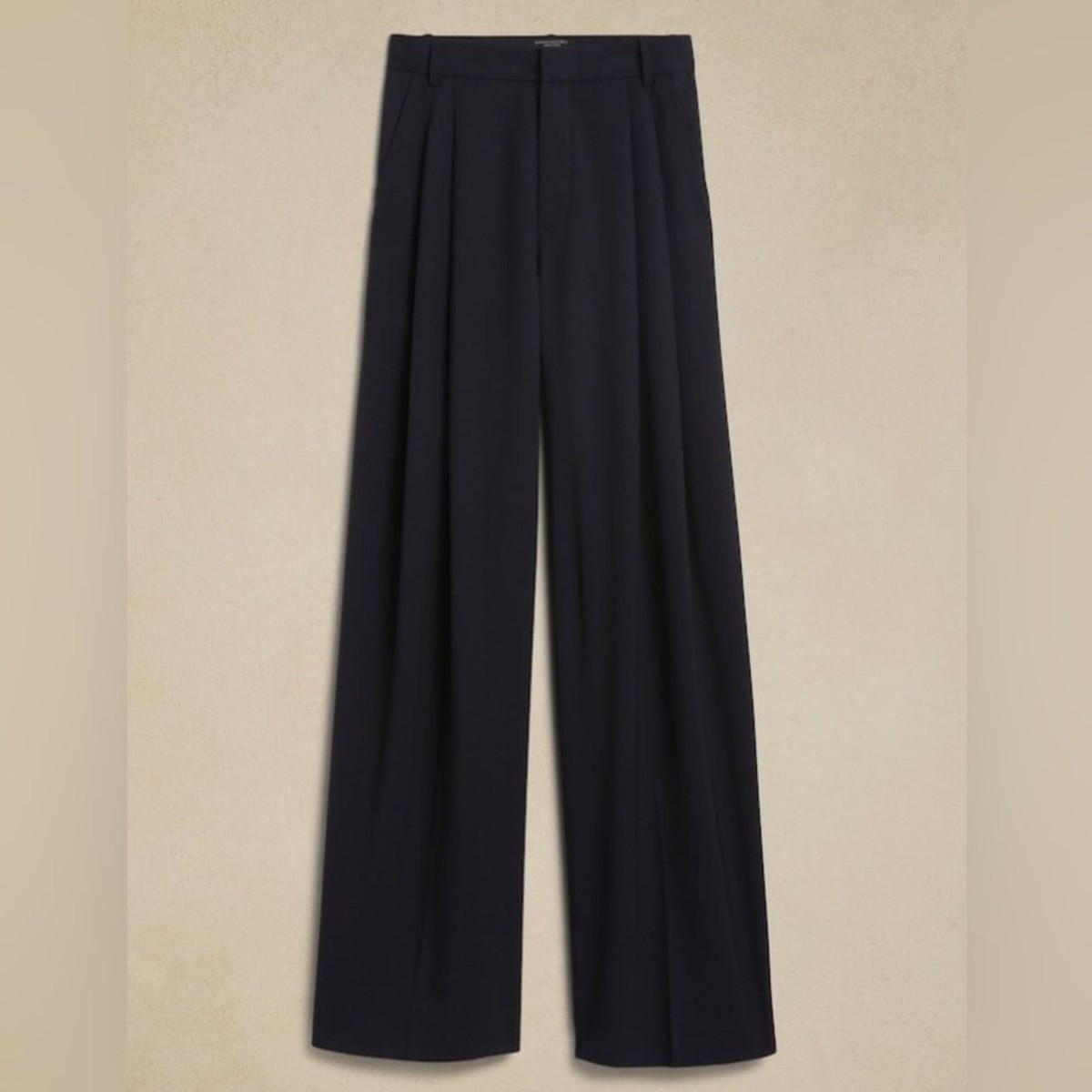 パンツ 00s Banana Republic navy linen slacks Straight Linen-Blend Pull-On Pant | Banana Republic Factory